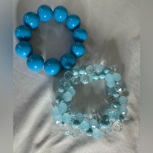 Gumball and bubble bead bracelets and choker necklace - Picture 3 of 7